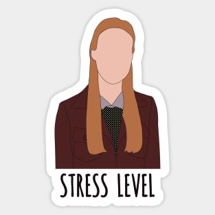 stress level paris Sticker